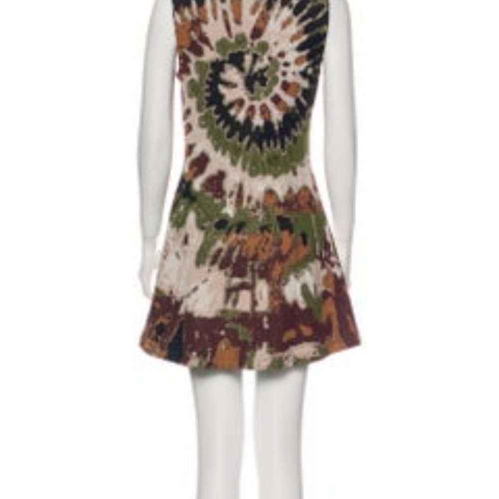 VALENTINO A-LINE HEAVY KNIT METALLIC MINI DRESS EUC - Picture 4 of 10